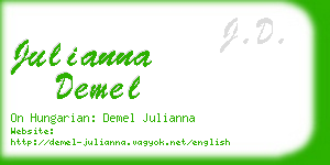 julianna demel business card